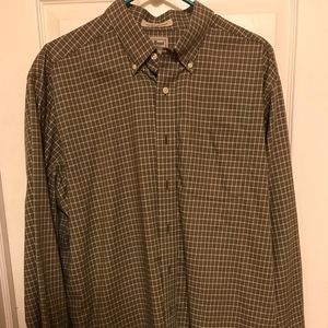 LL Bean Button Up Wrinkle Resistant Shirt.